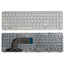 Клавиатура для ноутбука HP 250 G3, 255 G2, 255 G3, 15-d, 15-g, 15-r, Pavilion 15-e, 15-n белая, с рамкой